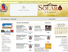 Tablet Screenshot of comune.solaro.mi.it